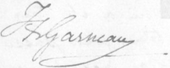 signature de François-Xavier Garneau