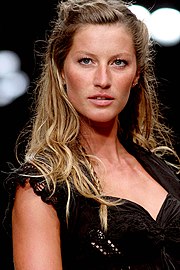 The Brazilian model Gisele Bündchen is one of the many faces seen on fashion magazine covers.