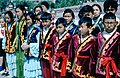 Школьники в традиционных костюмах, Алма-Ата, 1964 год