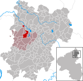 Poziția Hartenfels pe harta districtului Westerwaldkreis