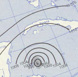 Hurricane Janet analysis 28 Sep 1955.png