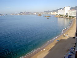 Veduta sulle spiagge di Acapulco.