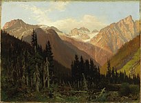 "At the Rogers Pass, Summit of the Selkirk Range, B.C."(1886)