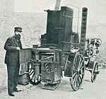 El automóvil de vapor Serpollet de cuatro ruedas más antiguo vendido (alrededor de 1893)
