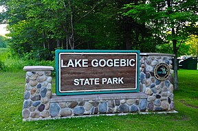 Lake Gogebic State Park sign.JPG