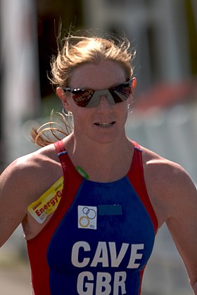 Leanda Cave im Salford Triathlon, 2007