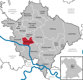 Kaart van Mühlhausen