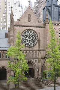 A photo of the St. James' Episcopal Church, in New York