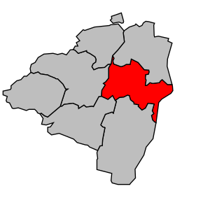 Kanton na mapě arrondissementu Sélestat-Erstein