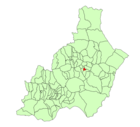 Расположение муниципалитета Бенитагла на карте провинции