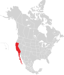 Карта Калифорнии (современный регион) .png
