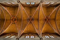 99. Platz: Laserlicht mit Gewölbe der Marienkirche in Reutlingen im Landkreis Reutlingen