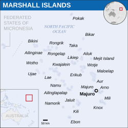 Location of Marshall Islands