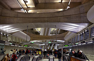 Metro 4, M4, Line 4 (Budapest Metro), Kálvin tér.jpg