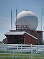 Radiosounding shed near the office