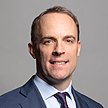 A close-up photograph of Dominic Raab