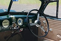 Dashboard of a right-hand drive Opel Admiral