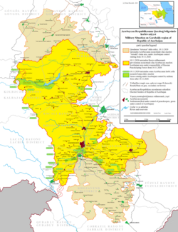 A 2023-as azeri hadműveletek térképe