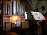 The organ in the church