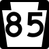 Pennsylvania Route 85 marker