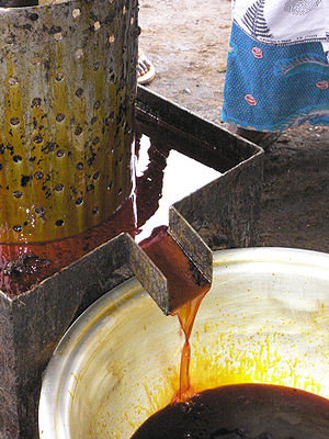 extracted palm oil