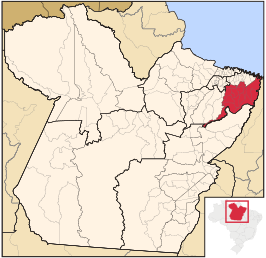 Ligging van de Braziliaanse microregio Guamá in Pará