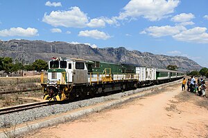 passenger train in Mozambique