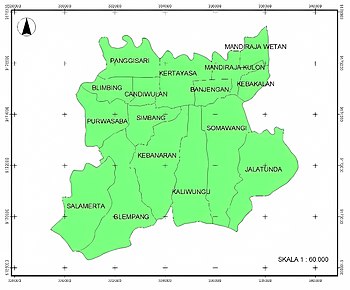 Peta kecamatan mandiraja