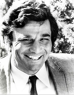 Näyttelijä Peter Falk (1973), komisario Columbon esittäjä.