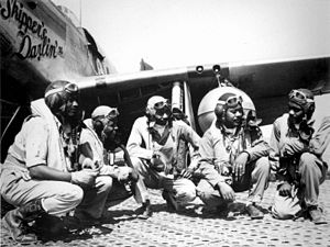 English: Pilots of the 332nd Fighter Group, 