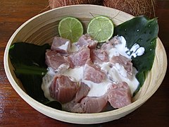 Poisson cru à la tahitienne.