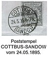 Poststempel – Cottbus 1895