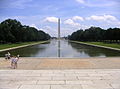 Image 82The Lincoln Memorial Reflecting Pool in July 2005, facing east towards the Washington Monument (from National Mall)