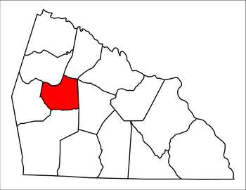 Location of Steele Township in Rowan County