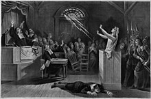 Fanciful representation of the Salem witch trials, lithograph from 1892 Salem witch2.jpg
