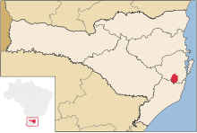 Situo de São Bonifácio en la subŝtato Sankta Katarino