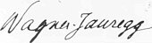 signature de Julius Wagner-Jauregg