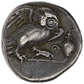 Silberner Pentobol aus Athen, 267-261 v. Chr., 3,48 g, 14,4 mm, Revers