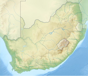 Map showing the location of Tsitsikamma National Park