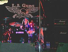 Steve Riley From L.A. Guns ĉe la Ŝanco-Marto 2008.jpg