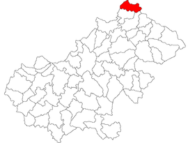 Location in Satu Mare County