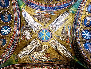 Mozaikowa dekoracja sklepienia oratorium