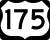 Business U.S. Highway 175 marker
