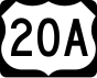 U.S. Route 20A marker