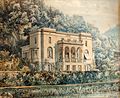 Villa Reuter im Jahr 1866 (Aquarell des Architekten Ludwig Bohnstedt)