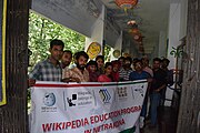 Participants at Wikipedia Education Program, Netrakona, Bangladesh.