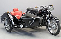 Steib TR 500 aan een BMW R 50 uit 1957