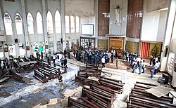 Собор после совершённого теракта. 27 января 2019 года