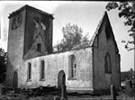 Ala kyrka efter branden 1938.