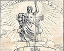 Ananké, représenté dans l'illustration de la version moderne de la République de Platon.